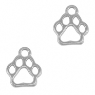 Metall Anh&auml;nger DQ Hund Pfote Antik silber (Nickelfrei)