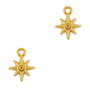 Metall Anh&auml;nger DQ Stern Gold (Nickelfrei)