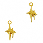 Metall Anh&auml;nger DQ Stern Gold (Nickelfrei)