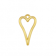 Metall Anh&auml;nger DQ Herz Gold