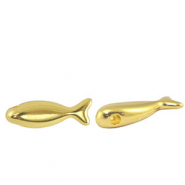 Metall Perlen DQ Fisch Gold (Nickelfrei)