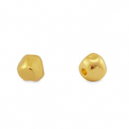 Metall Perlen DQ W&uuml;rfel Gold (Nickelfrei)