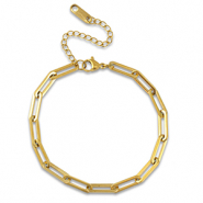 Gliederarmb&auml;nder aus Stainless Steel - Rostfreiem Stahl Gold