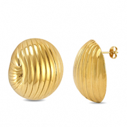 Ohrringe / Ohrstecker aus Stainless Steel - Rostfreiem Stahl Gold