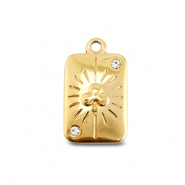 BY31&reg; Stainless Steel - Rostfrei Stahl Anh&auml;nger Kreuzass Gold
