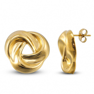 Ohrringe / Ohrstecker aus Stainless Steel - Rostfreiem Stahl Gold
