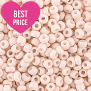 Glasperlen Rocailles 8/0 (3mm) Peach beige