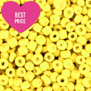 Glasperlen Rocailles 12/0 (2mm) Bold neon yellow