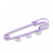 Farbiges Zubeh&ouml;r Schmuck-Sicherheitsnadel mit 3 &Ouml;sen Purple