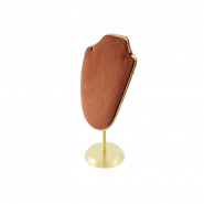 Schmuckdisplay B&uuml;ste f&uuml;r Ketten Copper brown-gold