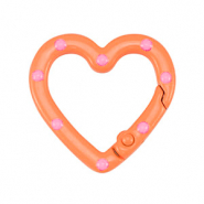 Farbiges Zubeh&ouml;r Schl&uuml;ssel Anh&auml;nger Herz Orange-pink