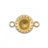 BY31&reg; Stainless Steel - Rostfrei Stahl Zwischenst&uuml;ck mit Fassung f&uuml;r SS29 Chaton Gold