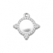 BY31&reg; Stainless Steel - Rostfrei Stahl Anh&auml;nger mit Fassung f&uuml;r SS30 Flat Back Silver