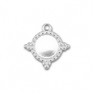 BY31&reg; Stainless Steel - Rostfrei Stahl Anh&auml;nger mit Fassung f&uuml;r SS20 Flat Back Silver