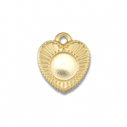 BY31&reg; Stainless Steel - Rostfrei Stahl Anh&auml;nger mit Fassung f&uuml;r SS16 Flat Back Gold