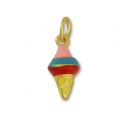 Metall Anh&auml;nger Ice Lolly Multicolour-gold