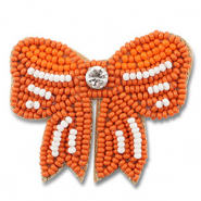 Broschen Schleife Orange-white