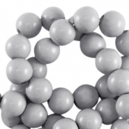 10 mm Acrylperlen shiny Grey