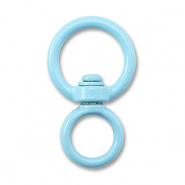 Farbiges Zubeh&ouml;r Schl&uuml;ssel Anh&auml;nger Round Light blue