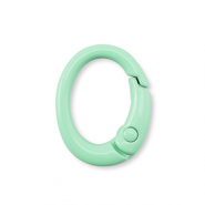 Farbiges Zubeh&ouml;r Schl&uuml;ssel Anh&auml;nger Oval Mint green