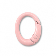 Farbiges Zubeh&ouml;r Schl&uuml;ssel Anh&auml;nger Oval Light pink