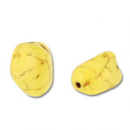 Perlen Keramik Irregular Yellow