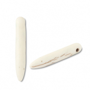 Perlen Keramik Stick Off white