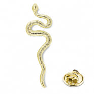 Anstecker Schlange Gold