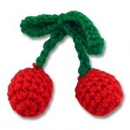 Geh&auml;kelte Kirschen Red-green