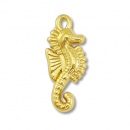 Stainless Steel - Rostfrei Stahl Anh&auml;nger Seepferdchen Gold