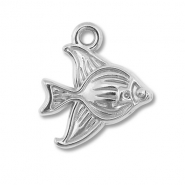 Stainless Steel - Rostfrei Stahl Anh&auml;nger Fisch Silver