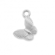 Stainless Steel - Rostfrei Stahl Anh&auml;nger Schmetterling Silver