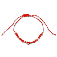 Trendy Fusskettchen Gemischte Perlen Red-gold
