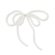Statement-Anh&auml;nger Schleife Silverlined transparent-gold