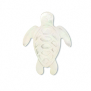 Muschel-Perlen Schildkr&ouml;te White (Naturliche Farbe Muschel)