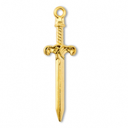 Metall Anh&auml;nger DQ Schwert Gold (Nickelfrei)