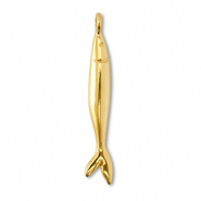 Metall Anh&auml;nger DQ Fisch Gold (Nickelfrei)