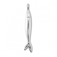 Metall Anh&auml;nger DQ Fisch Antik silber (Nickelfrei)