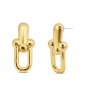 Metall Zubeh&ouml;r DQ Ohrringe Gold (Nickelfrei)