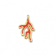 Metall Anh&auml;nger DQ Koralle Red-Gold (Nickelfrei)