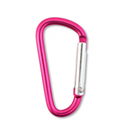 Farbiges Zubeh&ouml;r Schl&uuml;ssel Anh&auml;nger Shiny magenta pink
