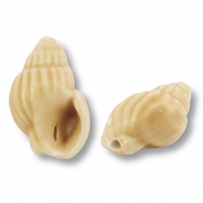 Perlen Keramik Wellhornschnecke Vanilla yellow
