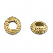 Stainless Steel - Rostfrei Stahl Perlen Spacer 8mm Gold