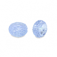 Resin Perlen Rondell 12mm Blue