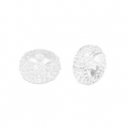 Resin Perlen Rondell 8mm Transparent