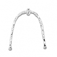Stainless Steel - Rostfrei Stahl Anh&auml;nger / Zwischenst&uuml;ck Bogen Silver