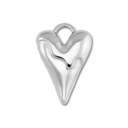 Stainless Steel - Rostfrei Stahl Anh&auml;nger Herz Silver