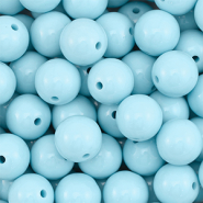 14 mm DQ Acrylperlen Pastel blue