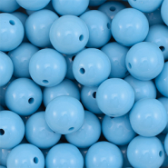 14 mm DQ Acrylperlen Blue