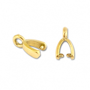 Stainless Steel - Rostfrei Stahl Schmuckzubeh&ouml;r Collierschlaufe f&uuml;r Anh&auml;nger Gold